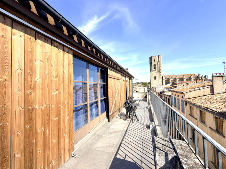 Appartement à vendre à Carcassonne (11000) — Appartement de charme avec terrasse et vue exceptionnelle sur le centre ville